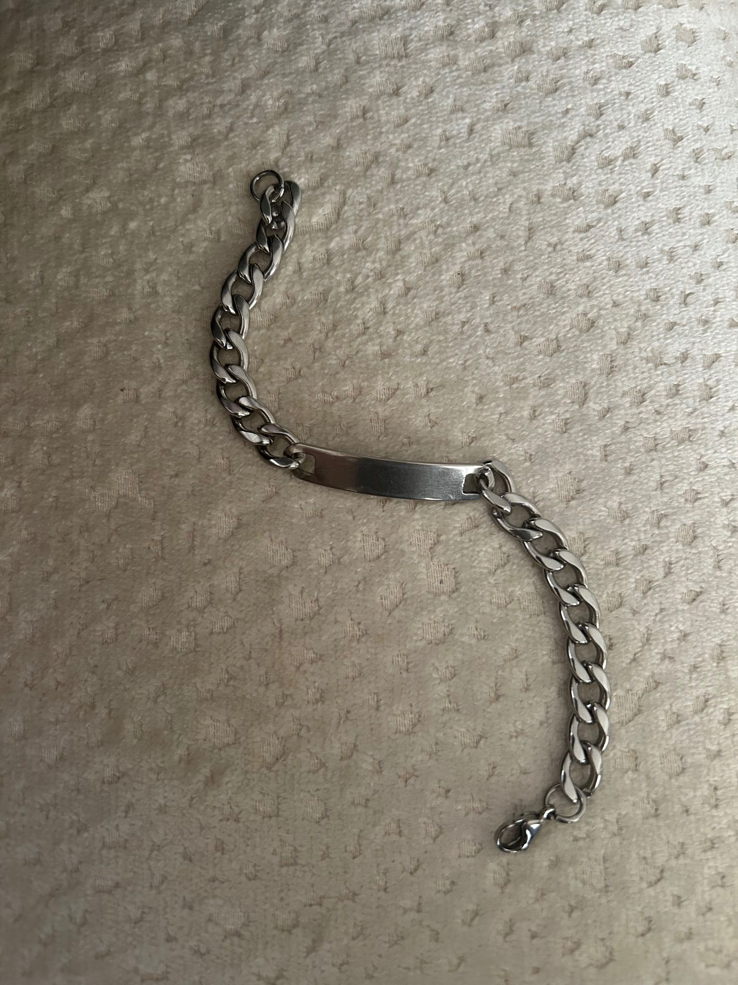 Bagues et bracelet en acier inoxydable