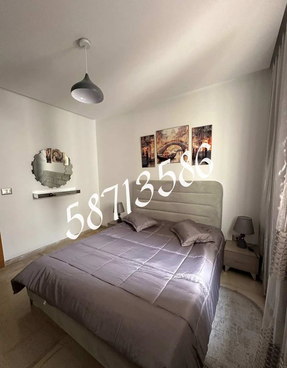 A LOUER – S+1 MEUBLE – CITE EL WAHAT – TEL 58713586 – FB.8216