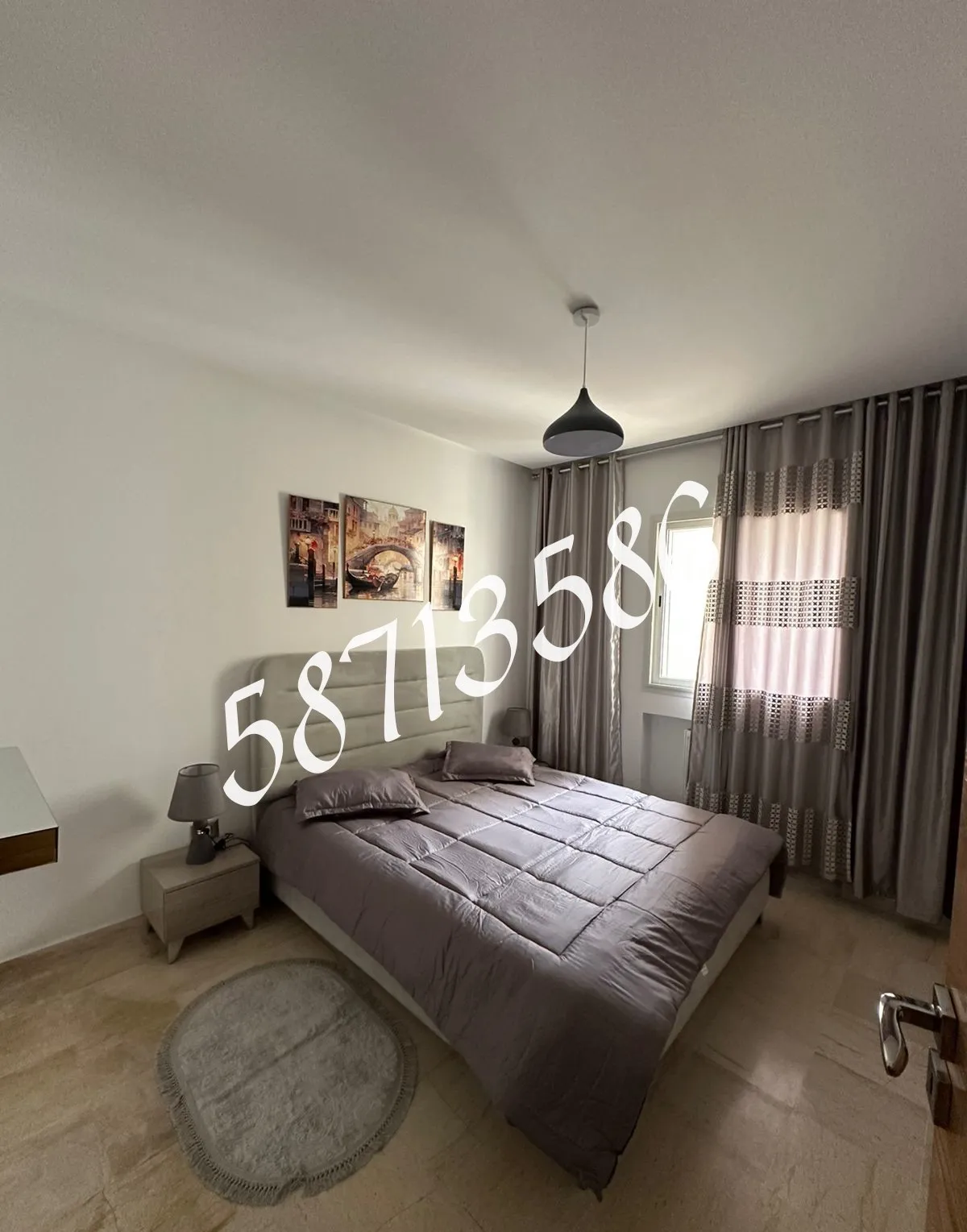 A LOUER – S+1 MEUBLE – CITE EL WAHAT – TEL 58713586 – FB.8216