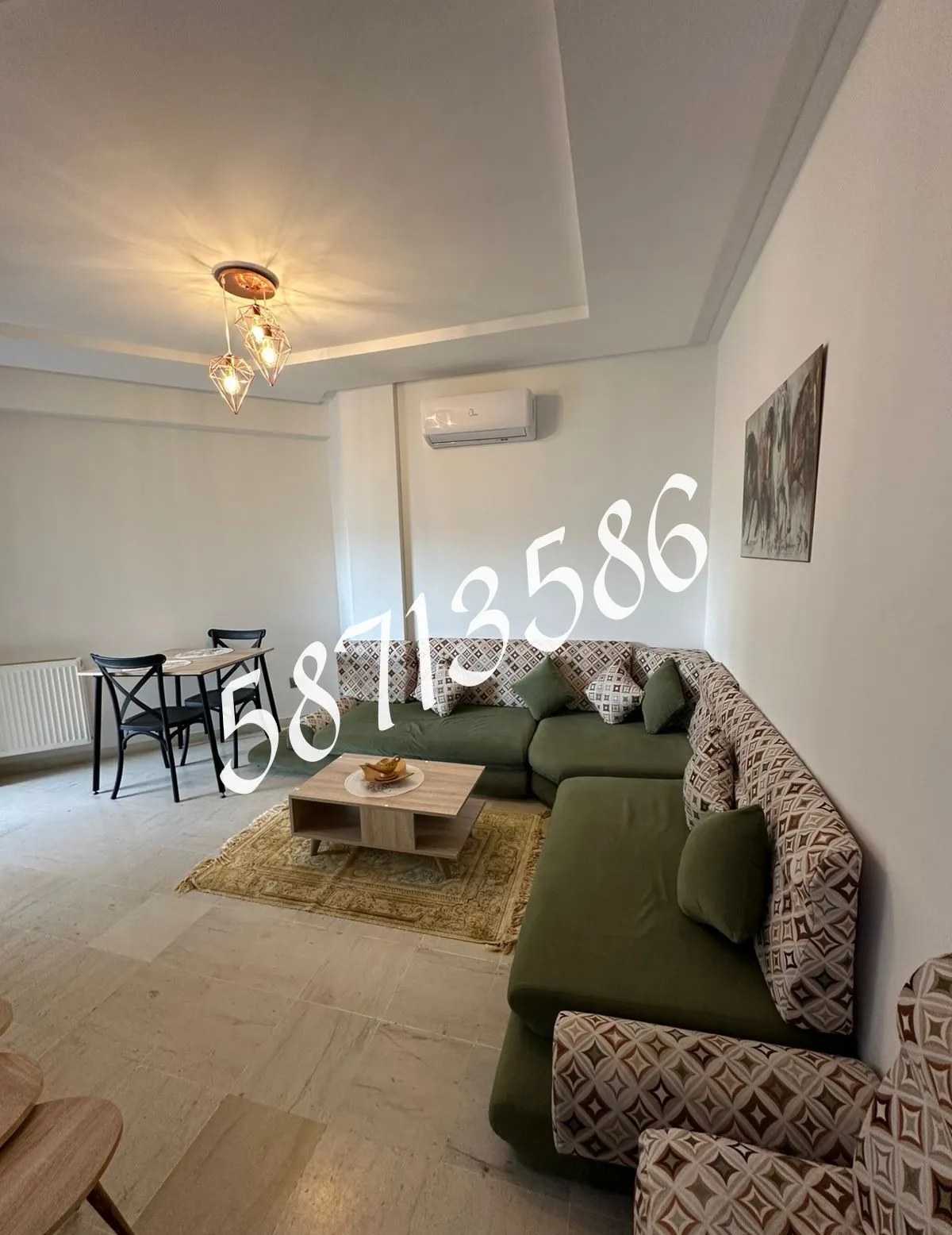 A LOUER – S+1 MEUBLE – CITE EL WAHAT – TEL 58713586 – FB.8216