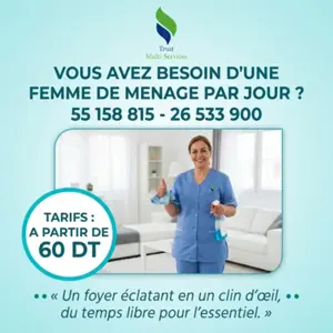 FEMME DE MENAGE PAR JOUR A ENFIDHA