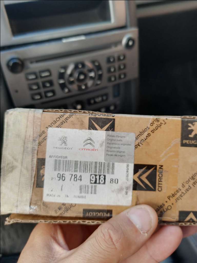 Afficheur autoradio Peugeot Citroen d'origine Neuf
