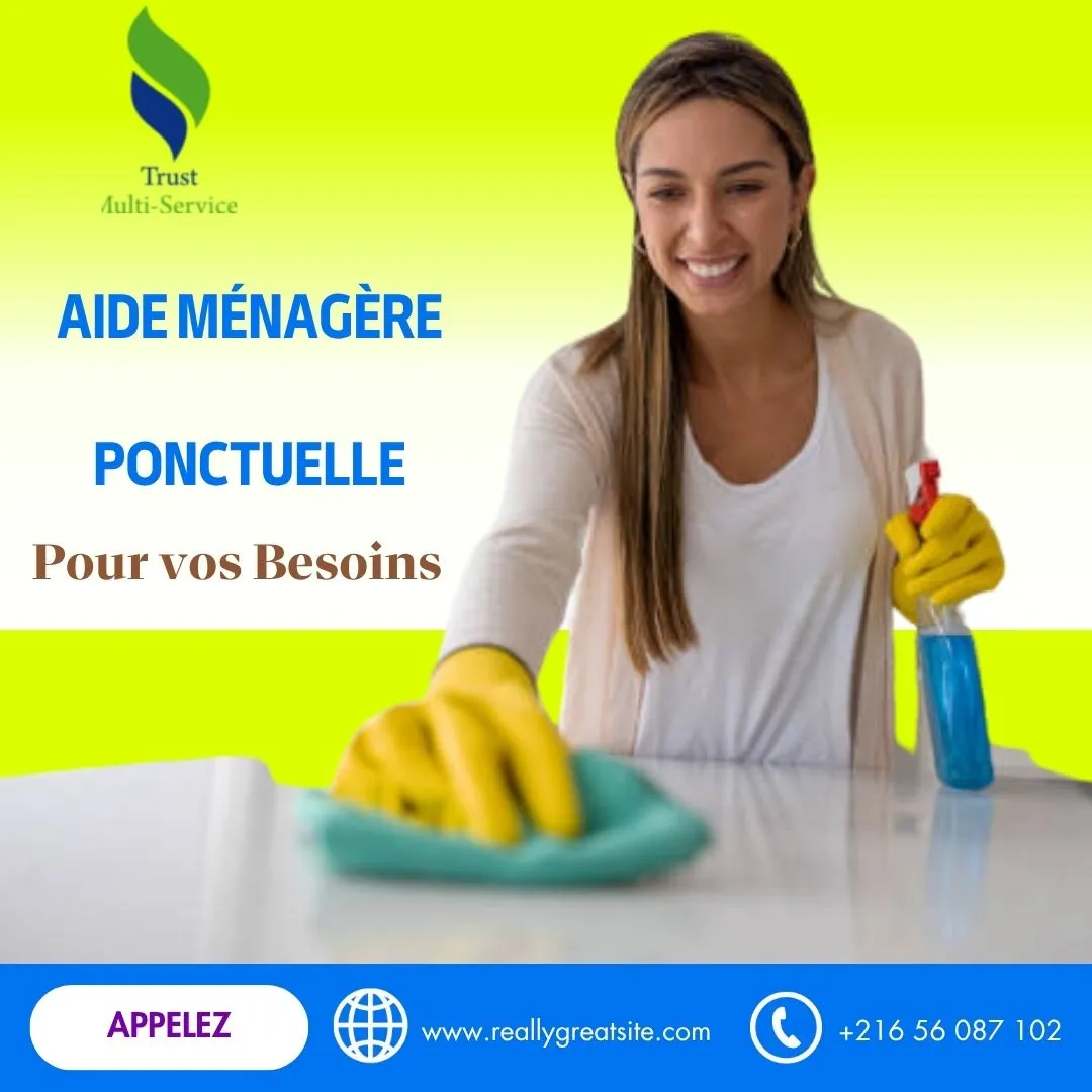 FEMME DE MENAGE PAR JOUR A LA SOUKRA