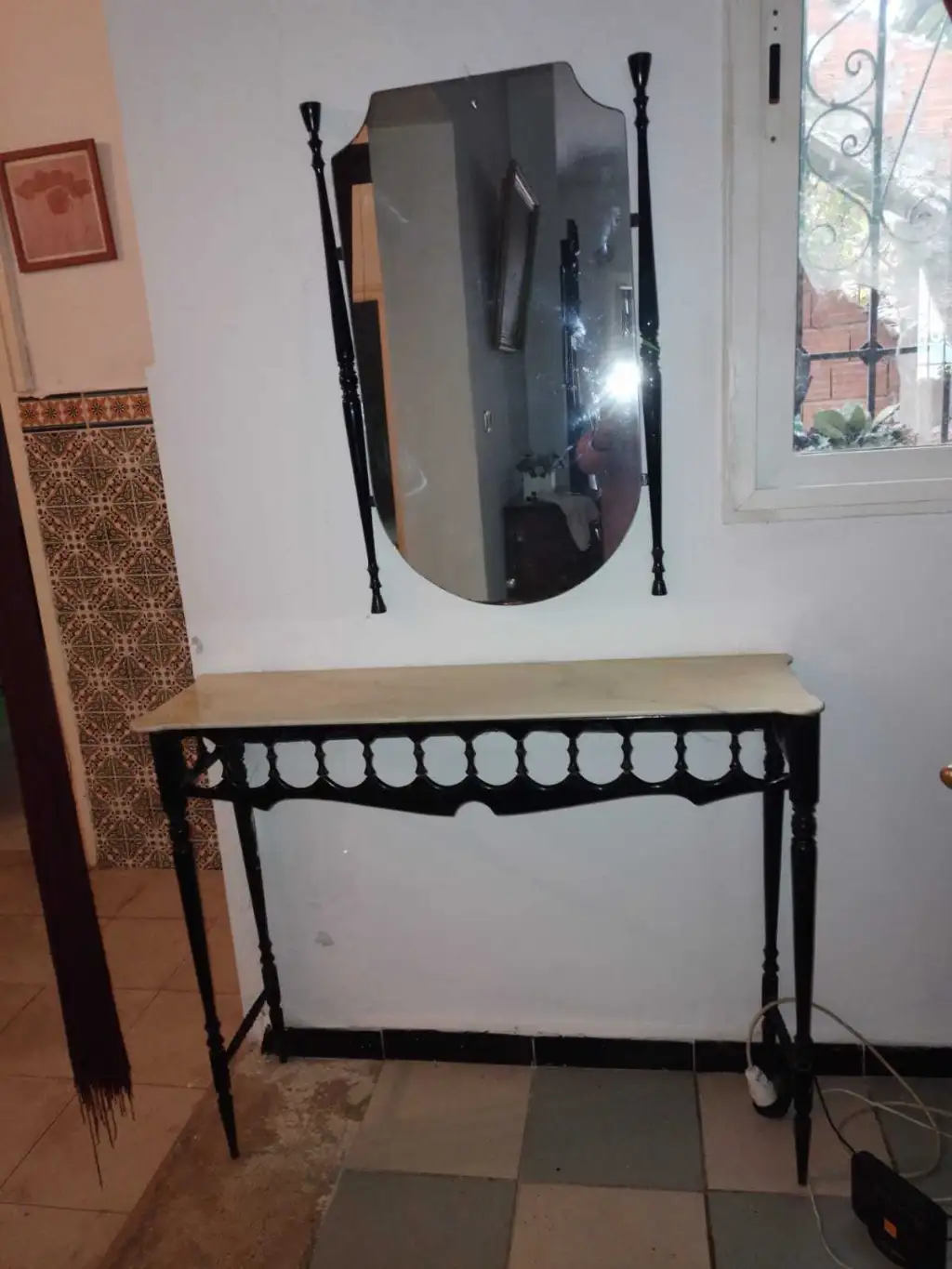 Table avec miroir