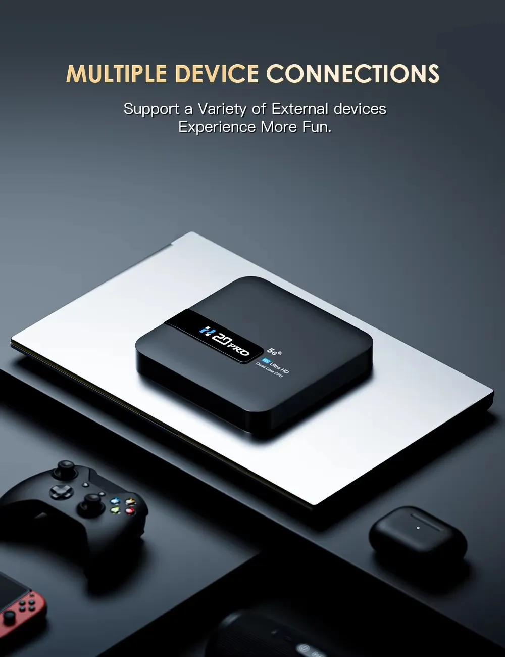 Android Box TV 2-16GB 6K Ultra HD Wi-Fi6 + 2ans IPTV gratuit