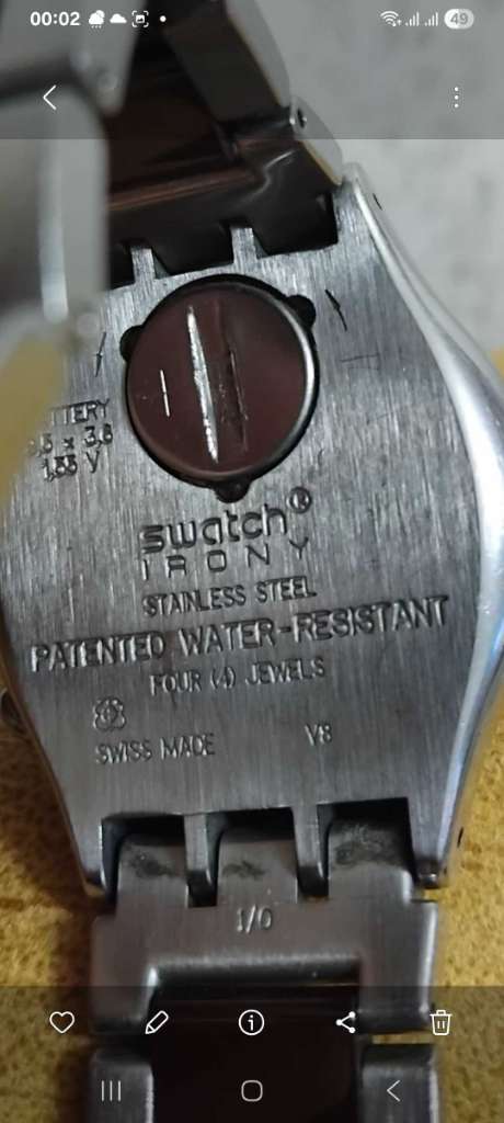 Vendre montre swatch irony stainless Steel water-resistan 