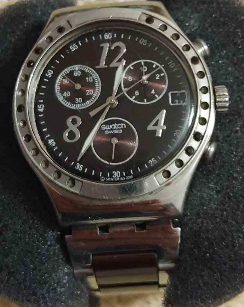 Vendre montre swatch irony stainless Steel water-resistan 