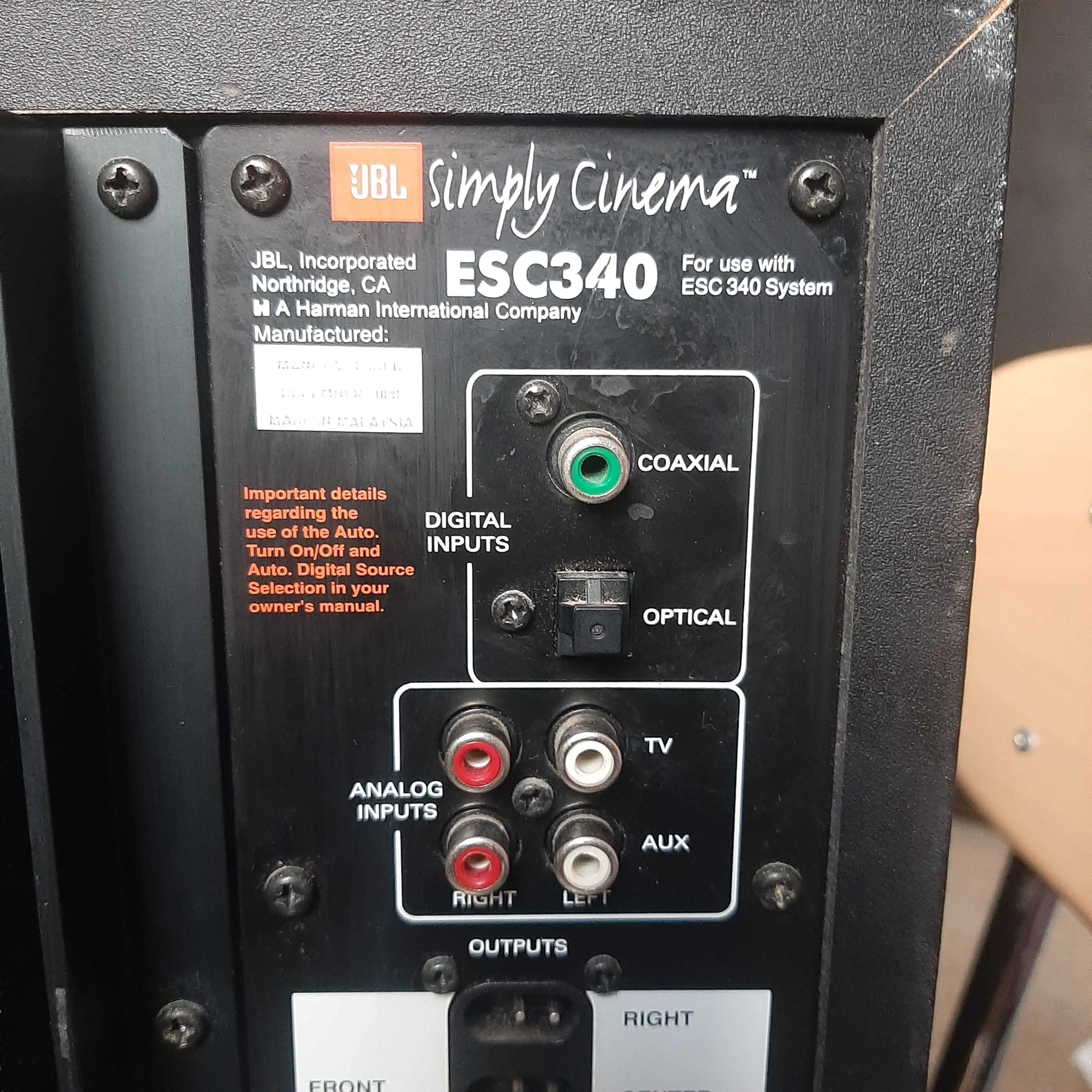 Caisson de basse JBL