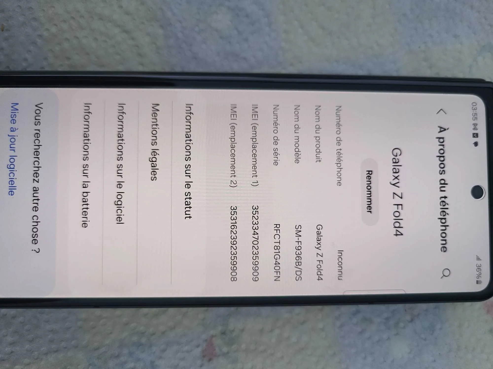 sumsung galaxy Z fold4
