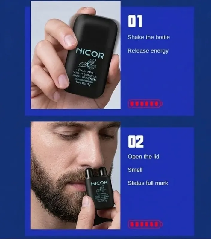 NICOR Vitality Energy Oil – Bâtonnets Aromatiques