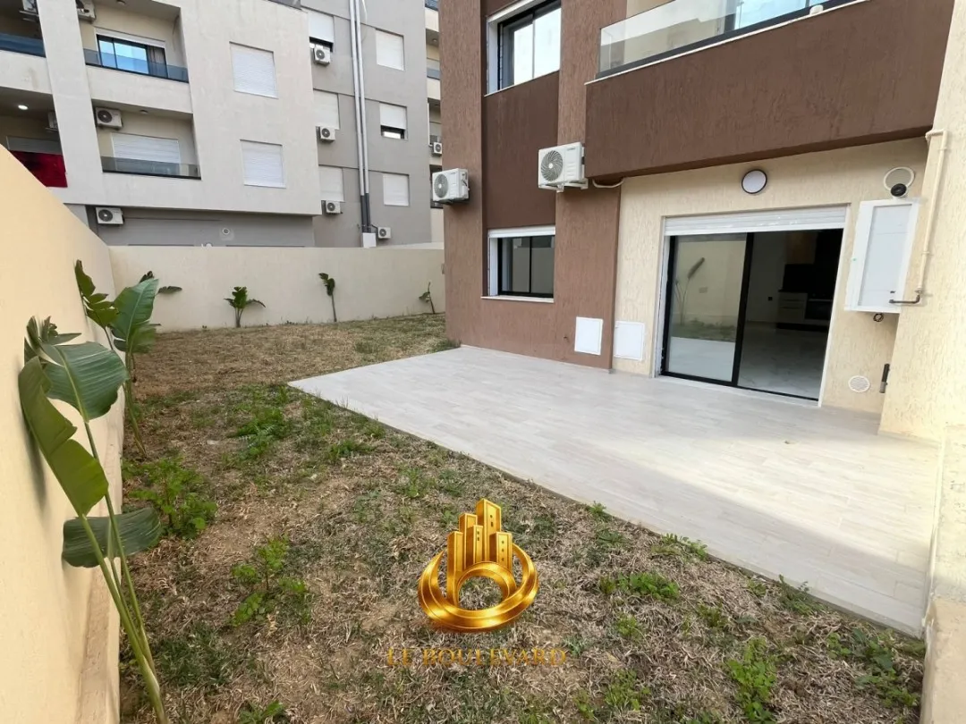 A Vendre Appartement S+2 Haut Standing Avec Jardin à Nouvelle Soukra, Tunis