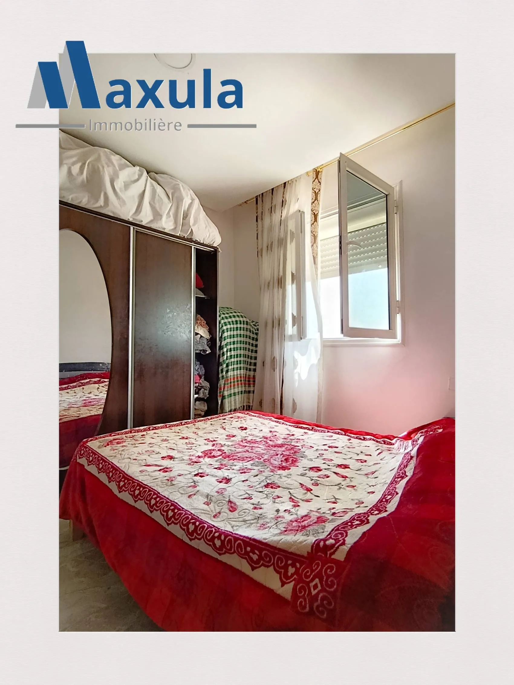 À VENDRE APPARTEMENT S+2 RÉNOVÉ À RADES SNIT (CHEMINOT)