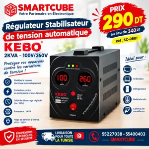 Régulateur Stabilisateur de Tension Automatique KEBO 2KVA