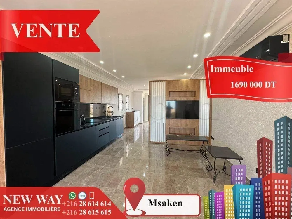 Immeuble de 8 Appartements à Msaken Nouvelle Construction