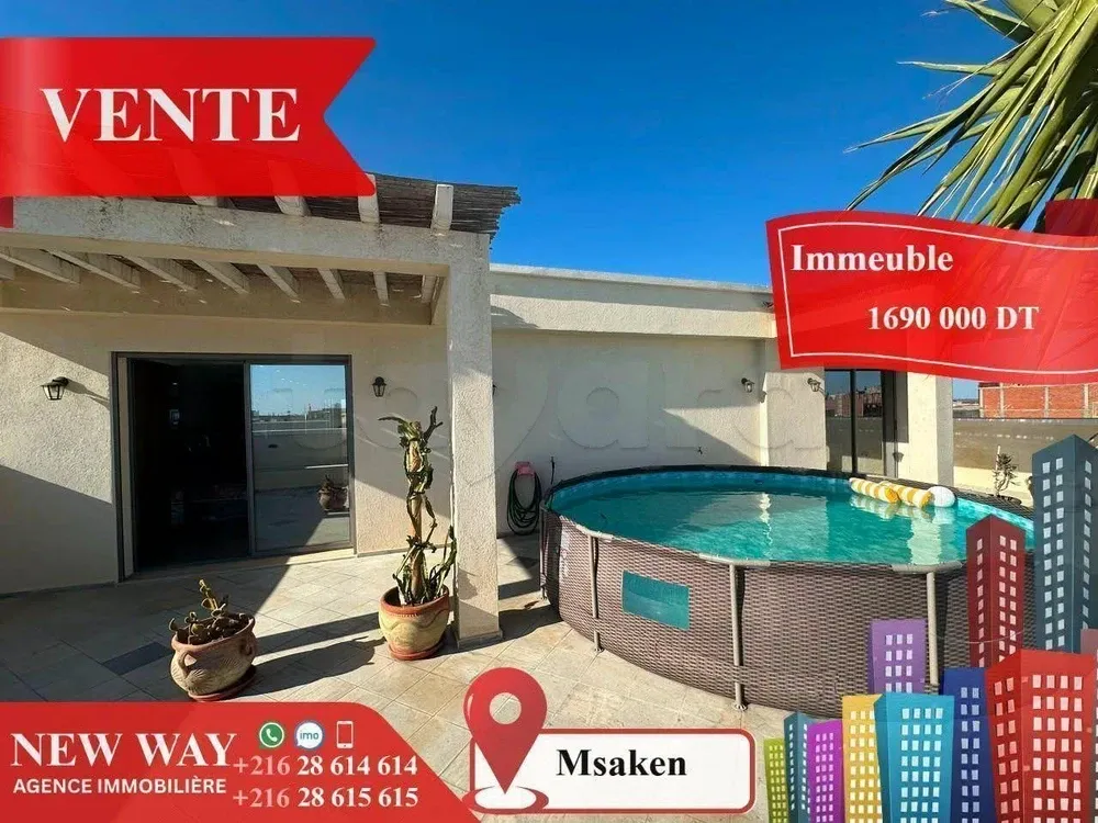 Immeuble de 8 Appartements à Msaken Nouvelle Construction