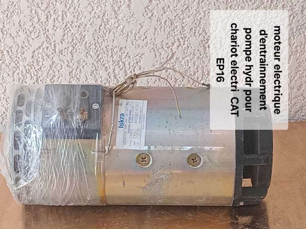 Moteur electrique pour entrainnement pompe de direction pour chariot elevateur electrique CAT EP16