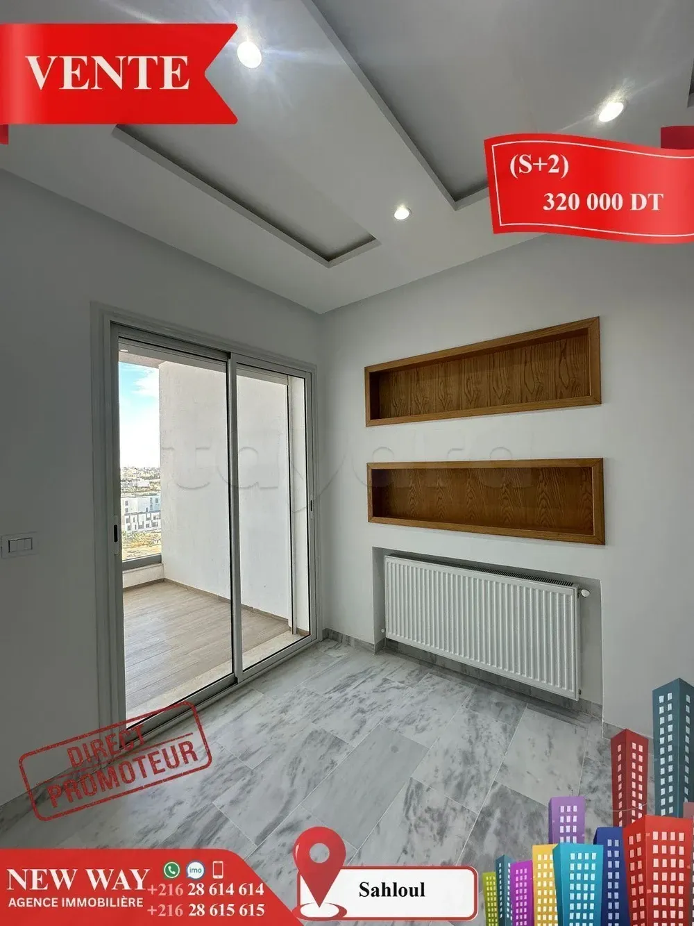 (S+2) à Sahloul 4 Directe Promoteur