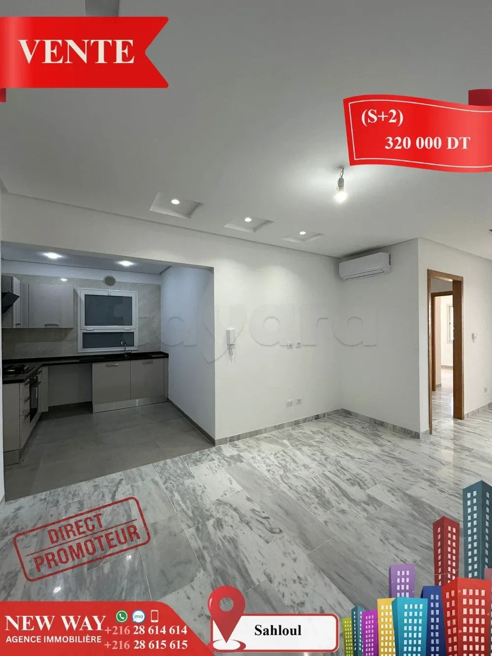 (S+2) à Sahloul 4 Directe Promoteur