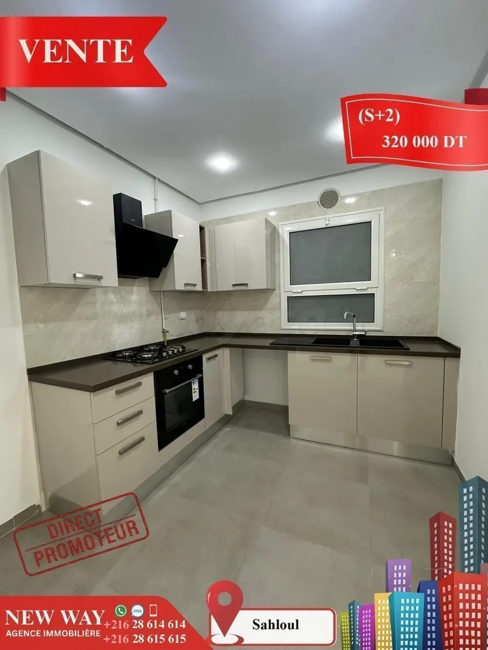 (S+2) à Sahloul 4 Directe Promoteur