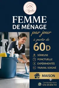 Femme de ménage par jour 