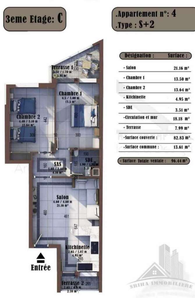 Des appartements haut standing direct promoteur à vendre 