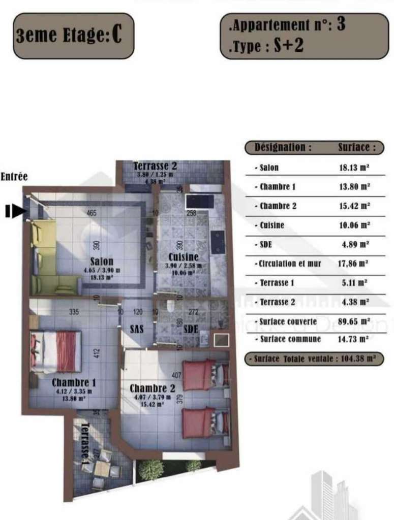 Des appartements haut standing direct promoteur à vendre 