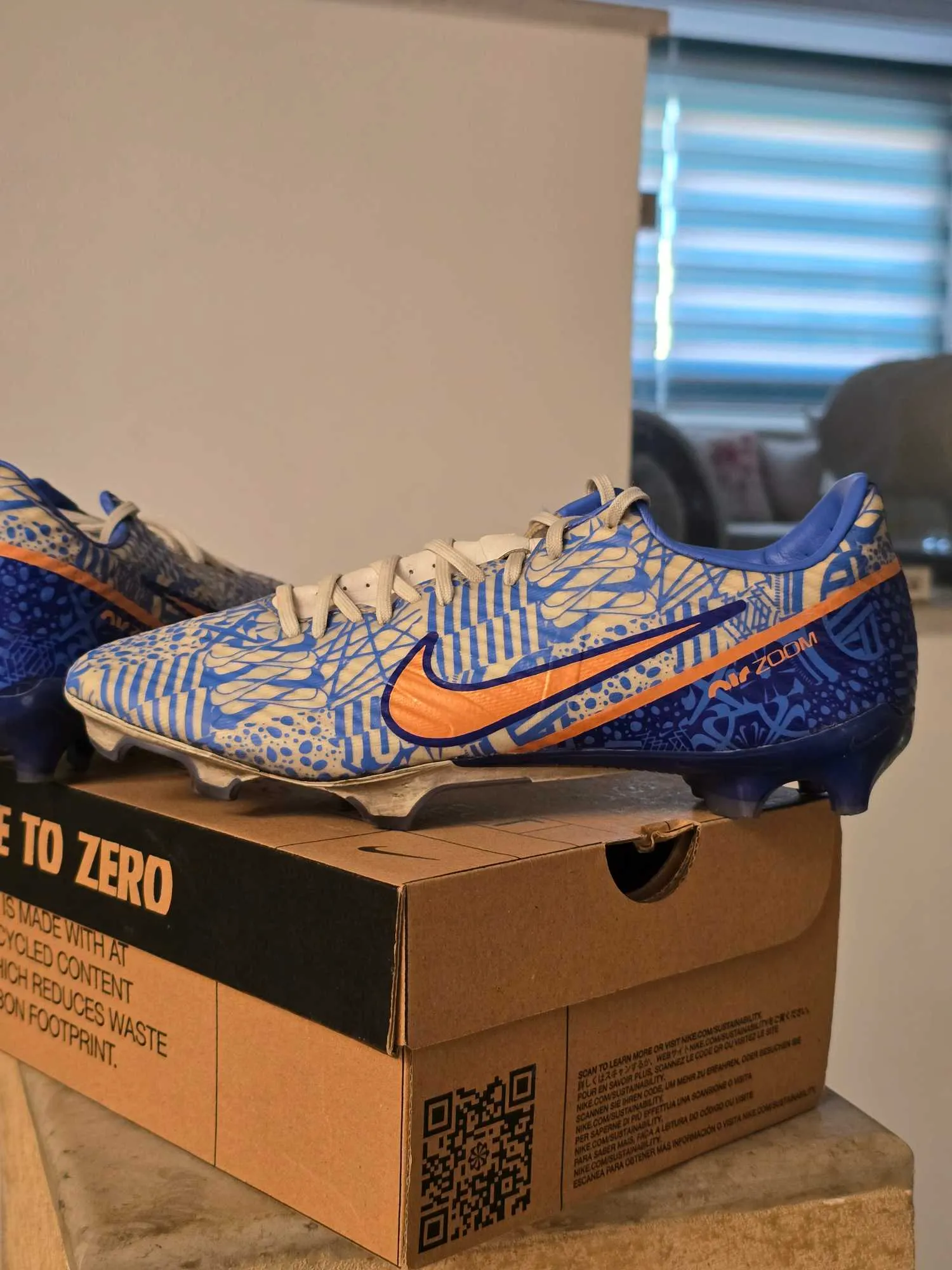 Crampon Nike Mercurial Vapor 15 Elite CR7 Azulejo