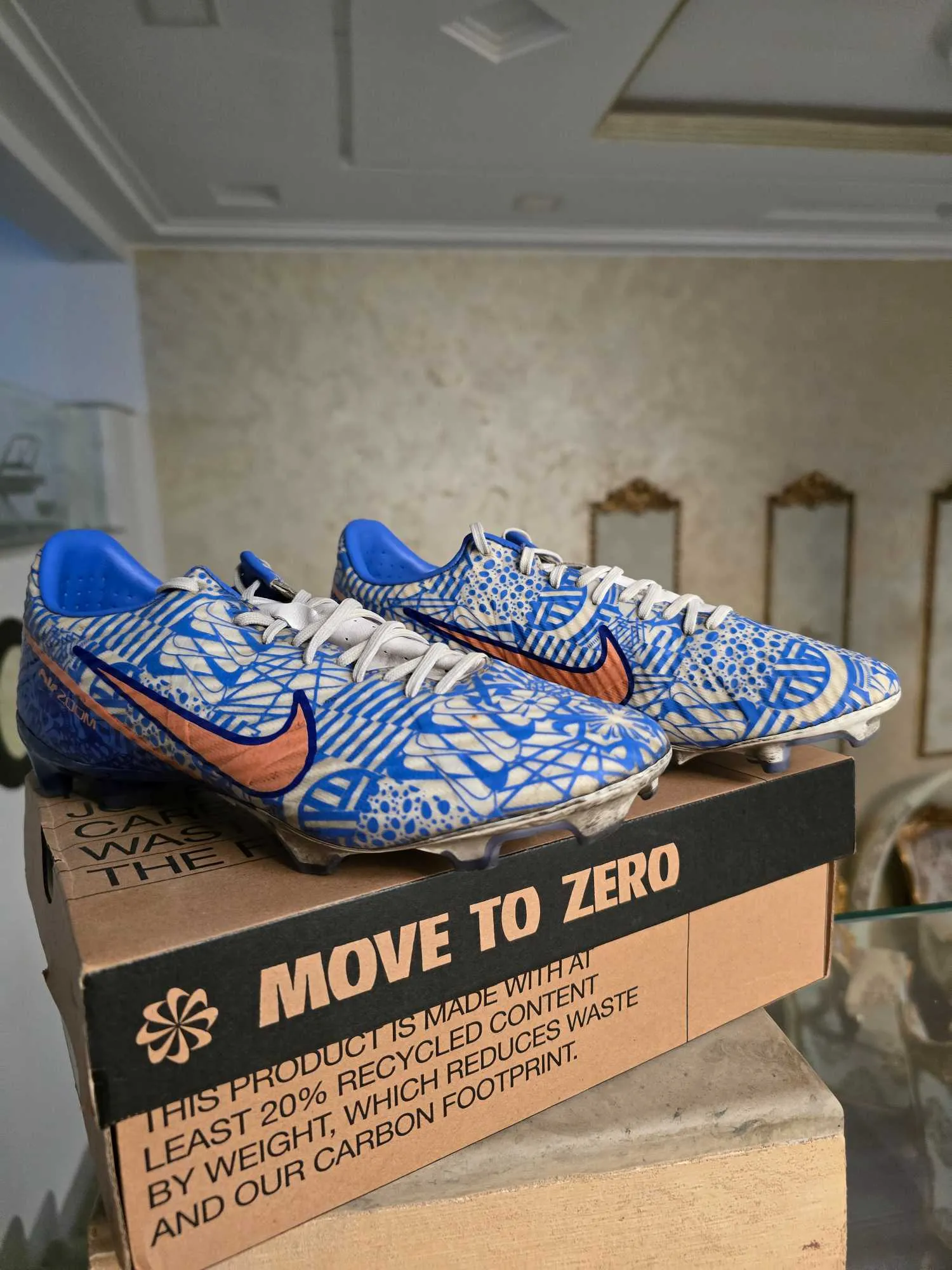 Crampon Nike Mercurial Vapor 15 Elite CR7 Azulejo