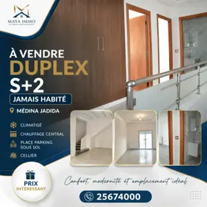 Duplex s+2 jamais habité