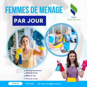 femme de ménage par jour en tunis 