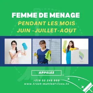 femme de ménage par jour a tunis 