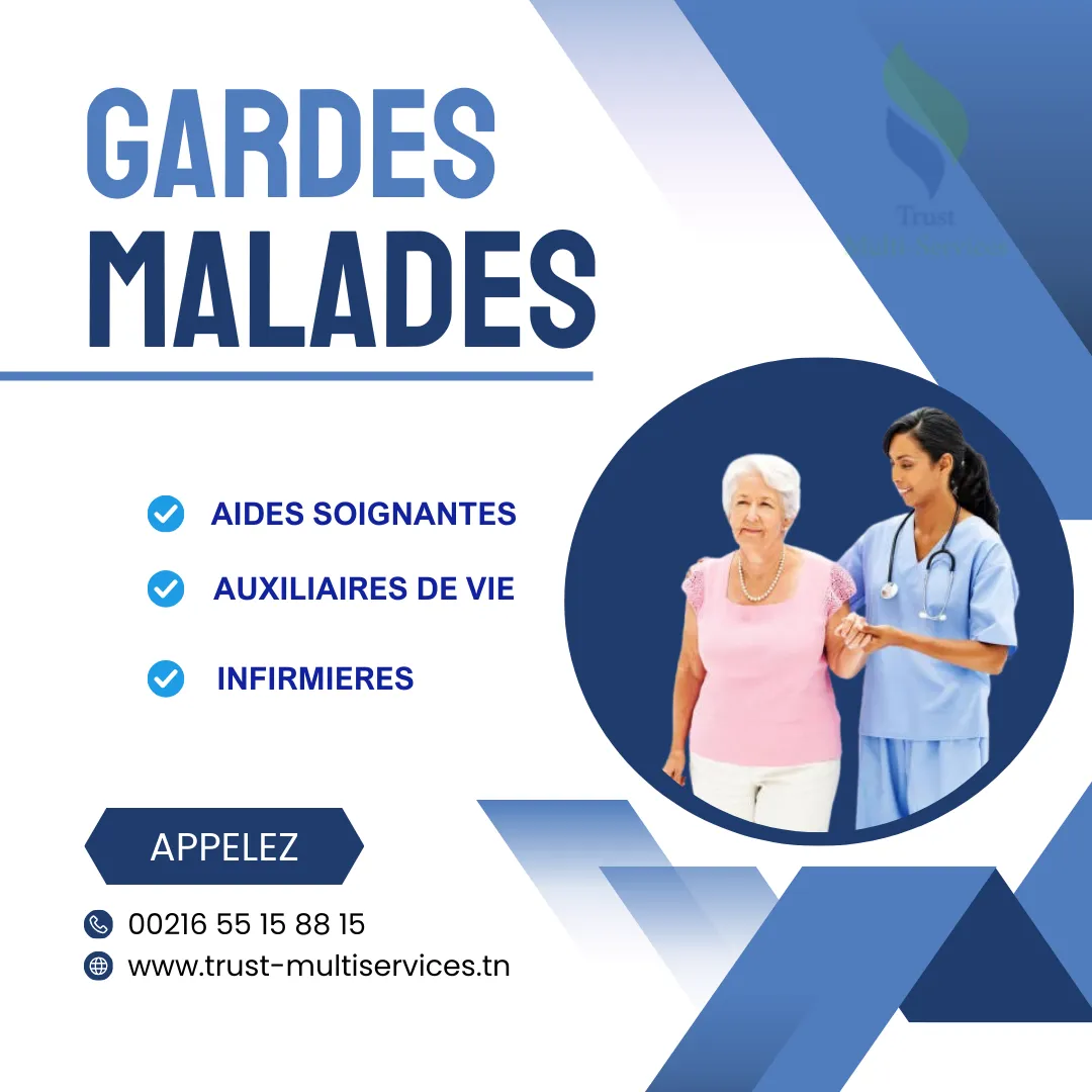 garde malade couchante par mois a ennasr