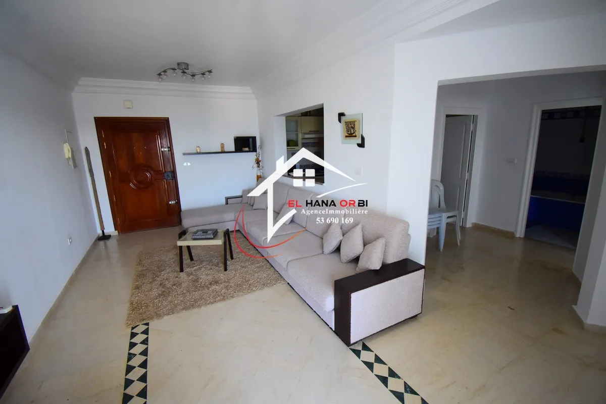 appartement s+1 de charme rz azur proche de la plage et vue mer à corniche mahdia