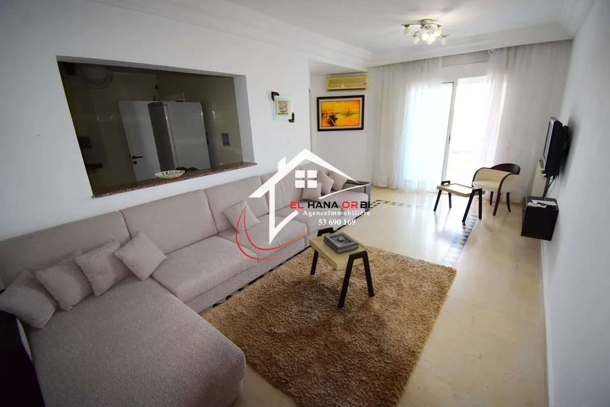 appartement s+1 de charme rz azur proche de la plage et vue mer à corniche mahdia