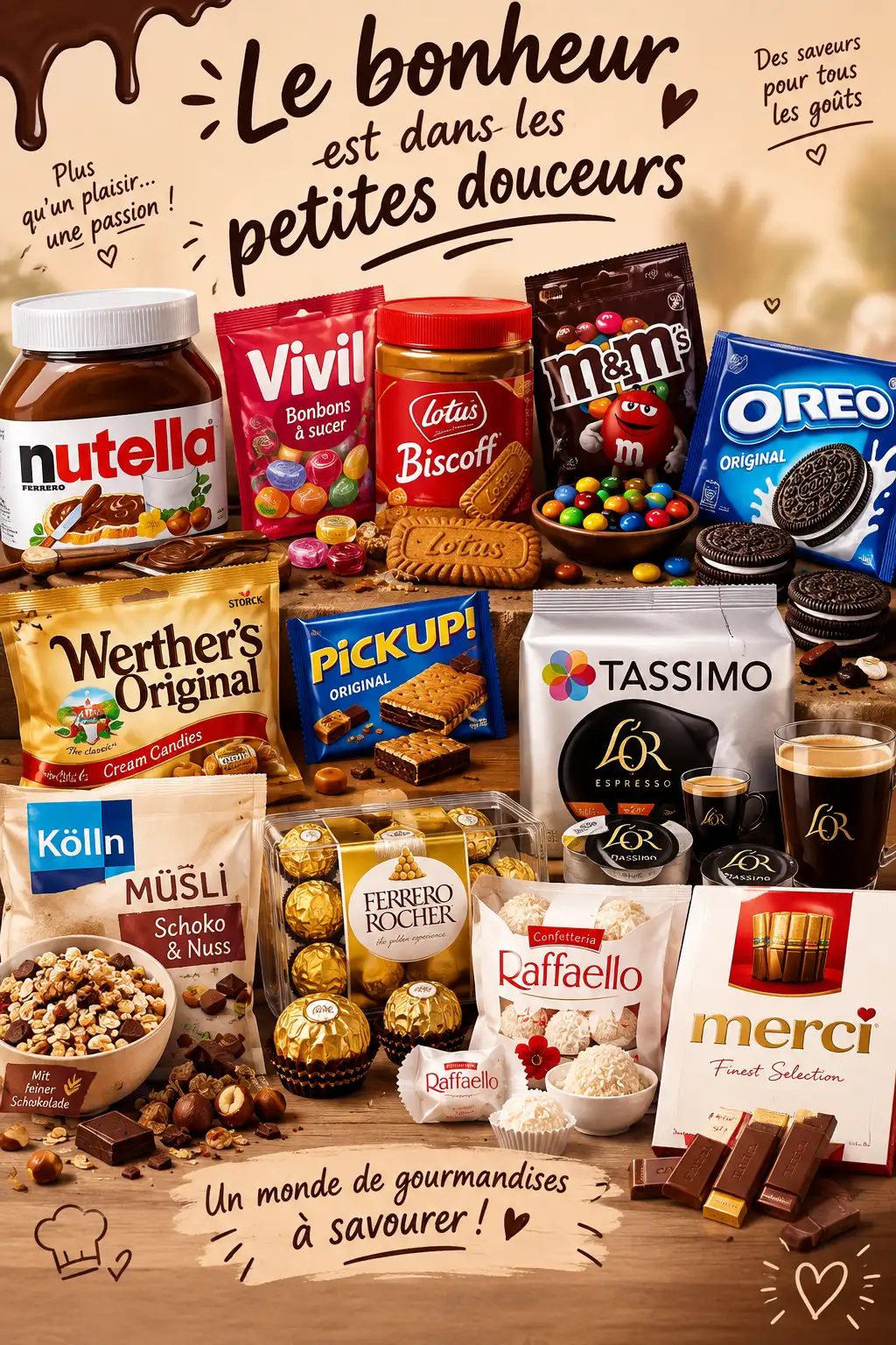 Des produits importés d'Allemagne à vendre