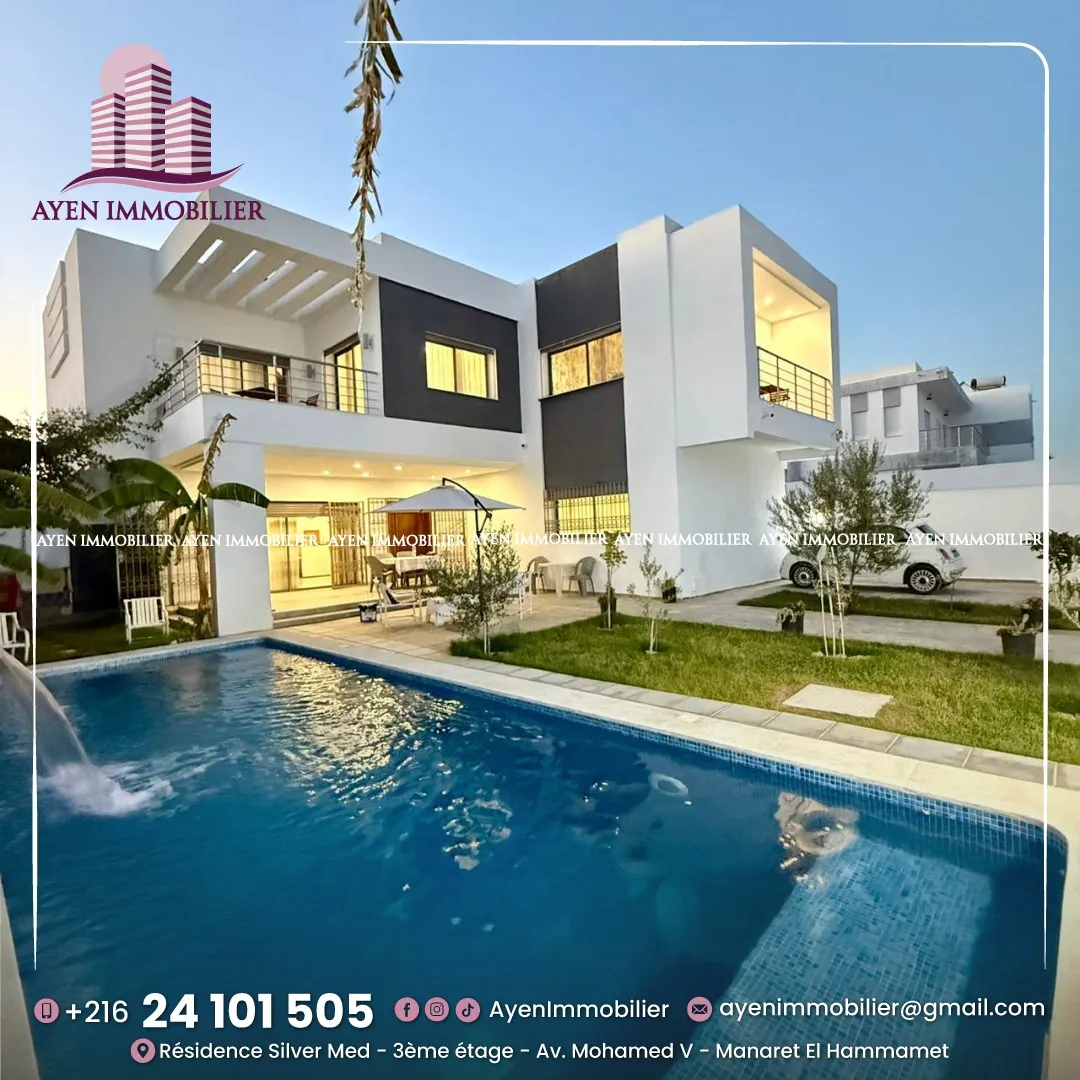 🔥 𝐀 𝐯𝐞𝐧𝐝𝐫𝐞 𝐮𝐧𝐞 𝐯𝐢𝐥𝐥𝐚 𝐬+𝟒 à 𝐇𝐚𝐦𝐦𝐚𝐦𝐞𝐭 𝐬𝐮𝐝
