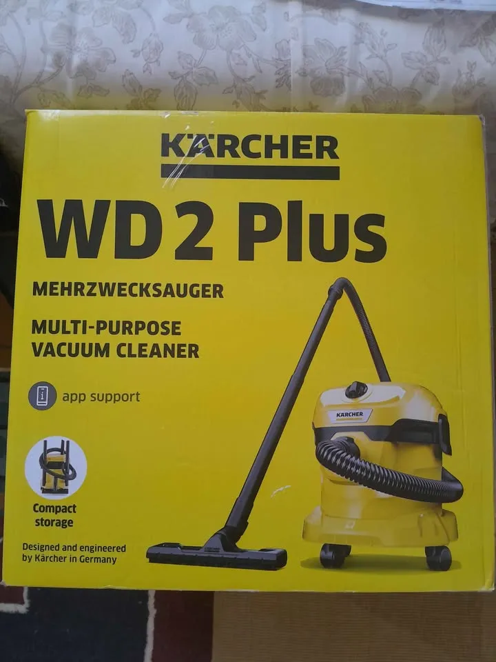 Aspirateur Karcher WD2 PLUS dans l'emballage