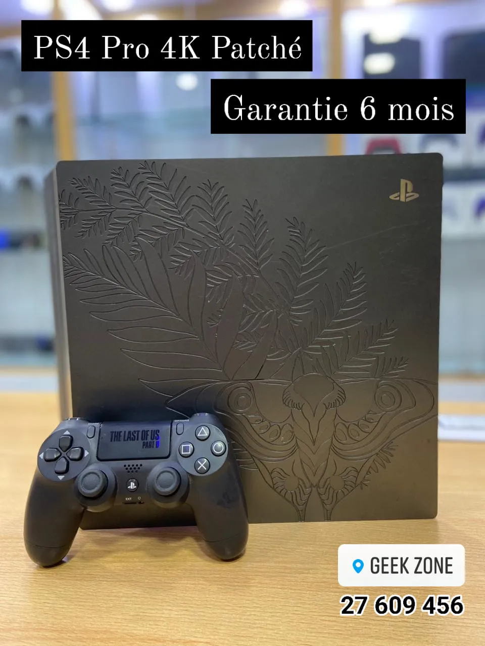 ✨️️ Playstation PS4 Pro 4K Patché ✨️ Édition The Last Of Us II ✨️ Importé 🇨🇵 État neuf