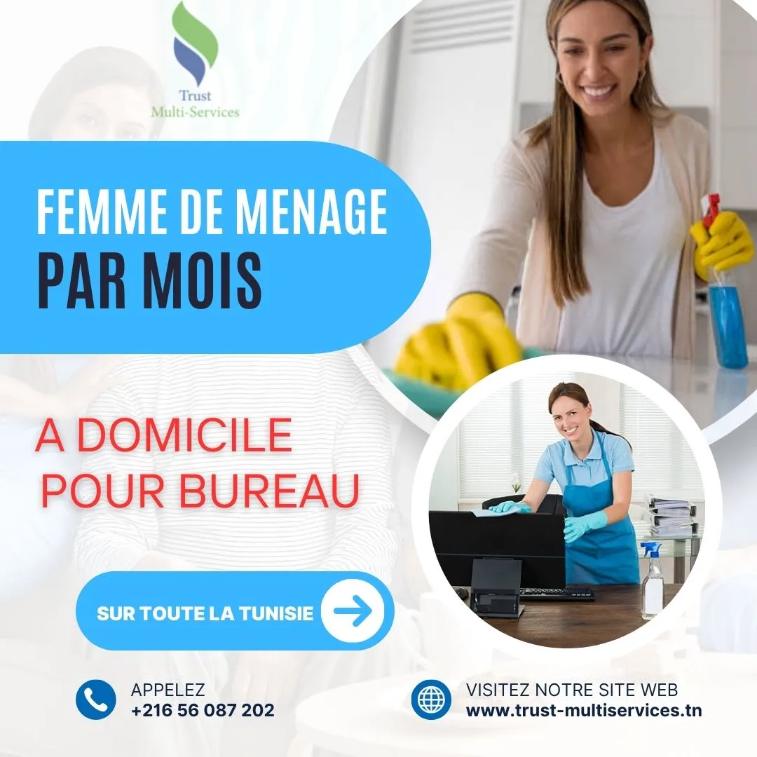 femme de ménage par mois