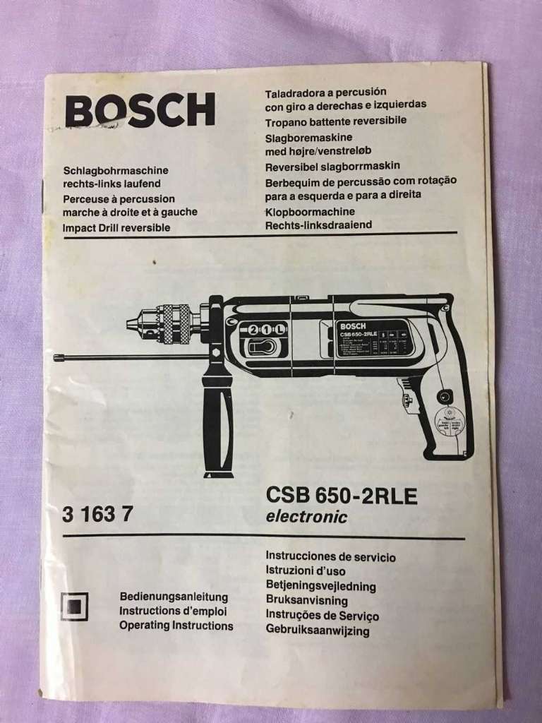 PERCEUSE BOSCH CSB 650 2RLE ORIGINAL 