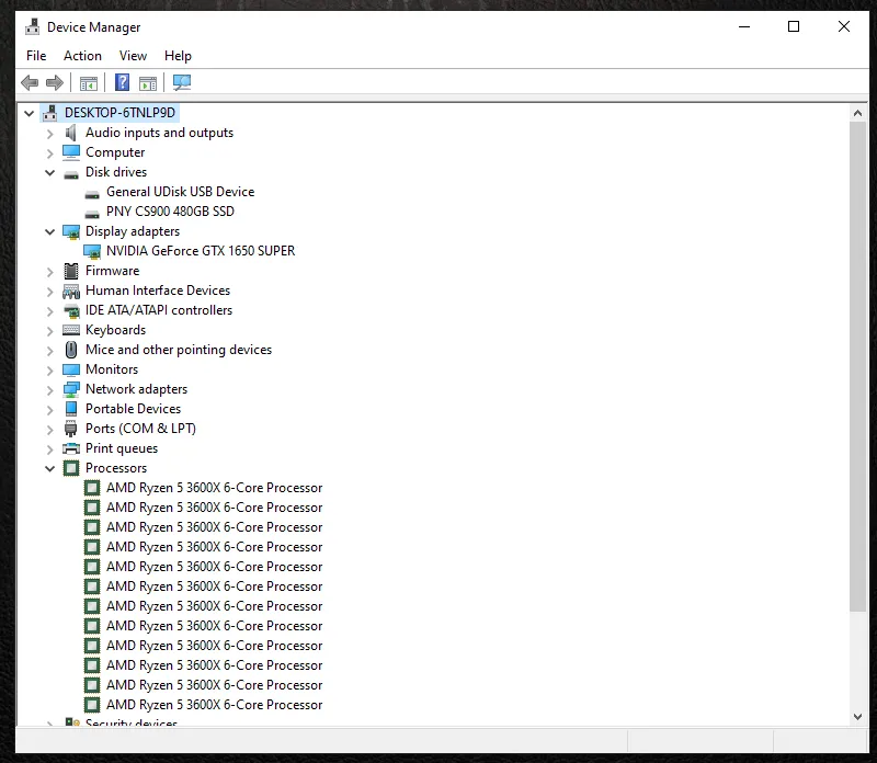 Unité Gamer R5 3600x 16Go GTX 1650S SSD 480Go