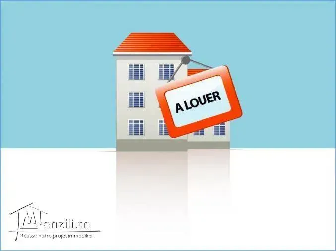  un studio s0 semi meublé au 1er étage d'une villa a louer a bardo rue bayrouth