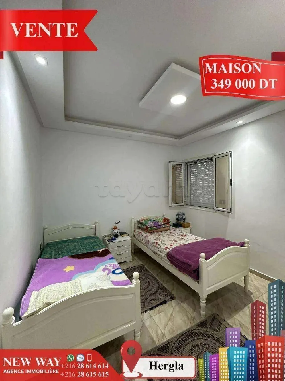 Maison à Hergla, Proche de toutes Commodités