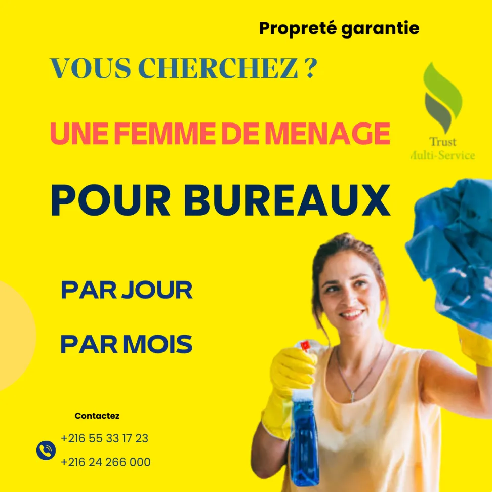 femme de ménage par jour à ezzahra