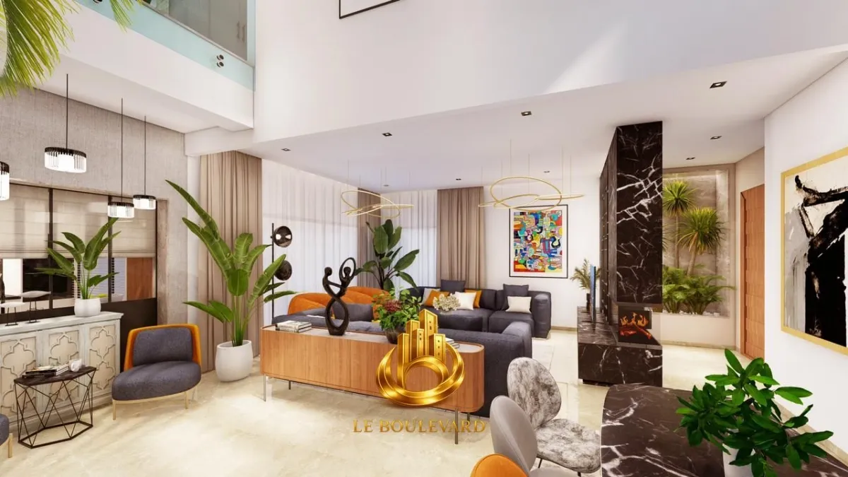 À Louer Villa duplex S+3 très haut standing, jamais habitée à Hammamet Nord