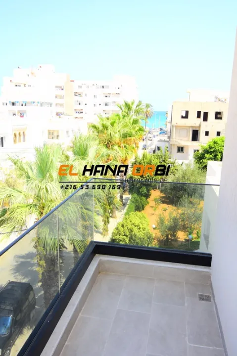 à vendre s+2 vue sur mer latéral luxe et neuf à corniche mahdia