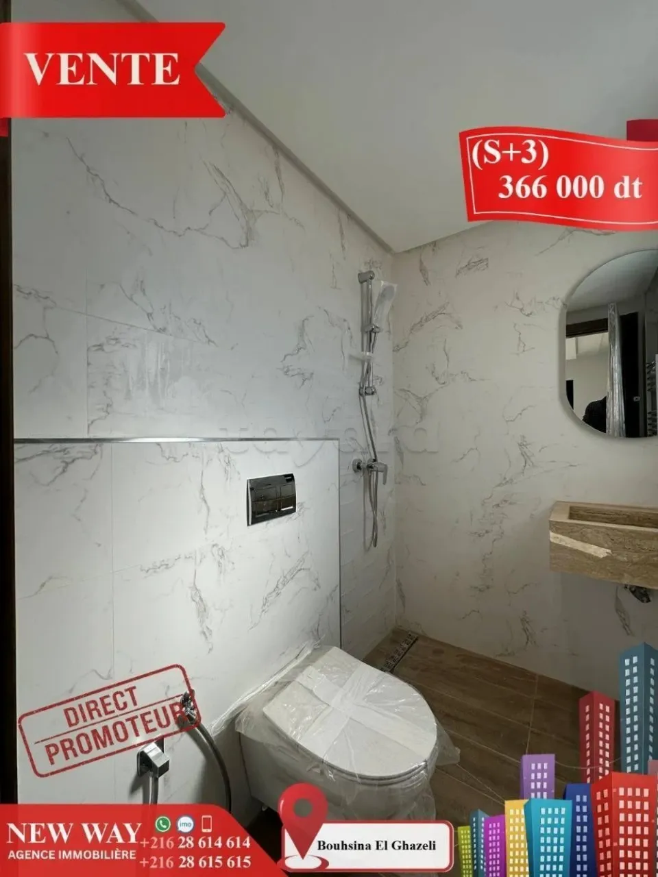 (S+3) à Bouhsina el Ghazali Direct Promoteur