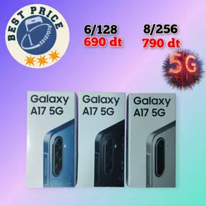 Samsung A17 5G  Cacheté Neuf paquet fermé # validé ✔️
➖ 8/256=790 dt
➖ 6/128=690 dt