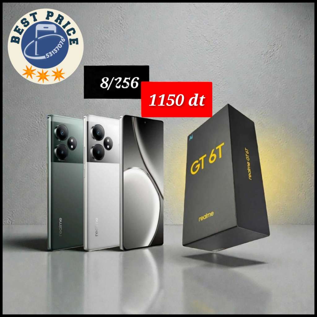 REALME GT 6T 5G 8/256 Cacheté paquet fermé #Validé