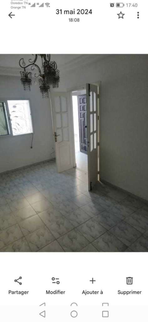 A louer S2 rez de chaussée au bardo 